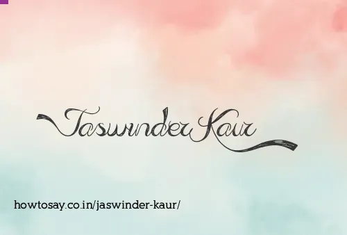 Jaswinder Kaur