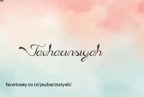 Jauharinsiyah
