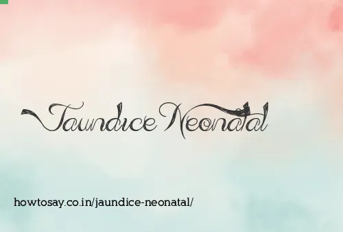 Jaundice Neonatal
