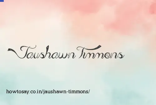 Jaushawn Timmons