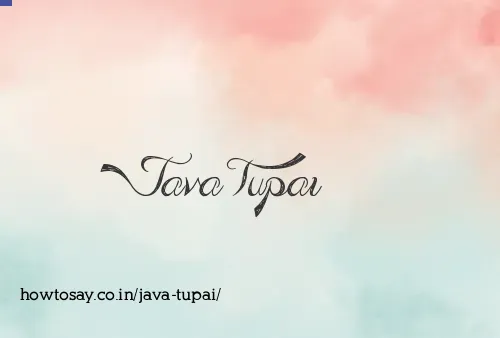 Java Tupai