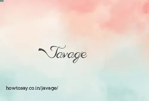 Javage