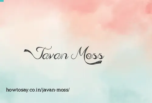 Javan Moss