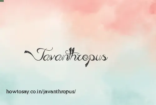 Javanthropus