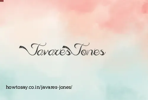 Javares Jones