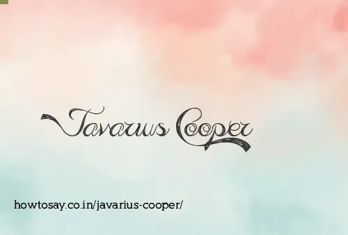 Javarius Cooper