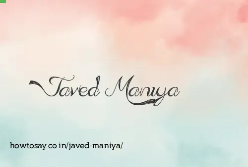 Javed Maniya