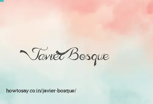 Javier Bosque