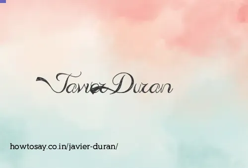 Javier Duran