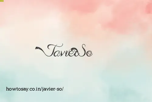 Javier So