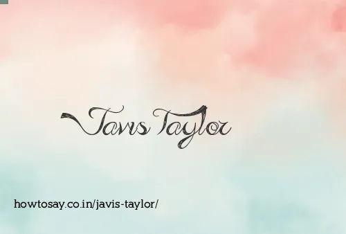 Javis Taylor