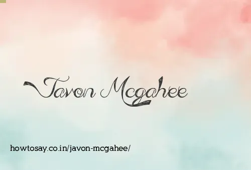 Javon Mcgahee