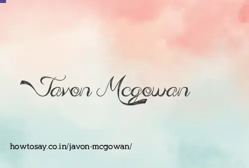 Javon Mcgowan