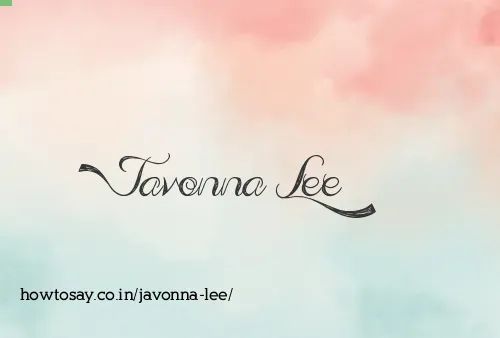 Javonna Lee