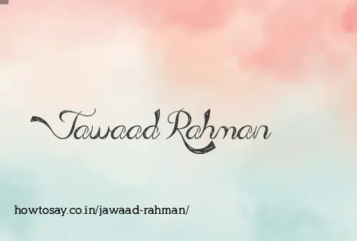 Jawaad Rahman