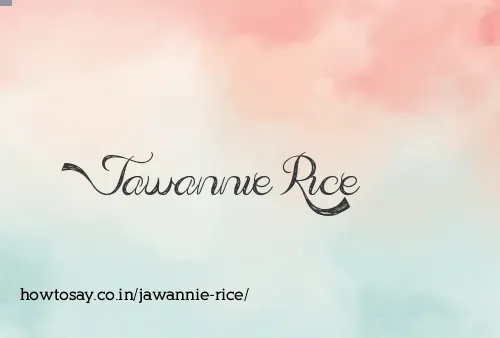 Jawannie Rice