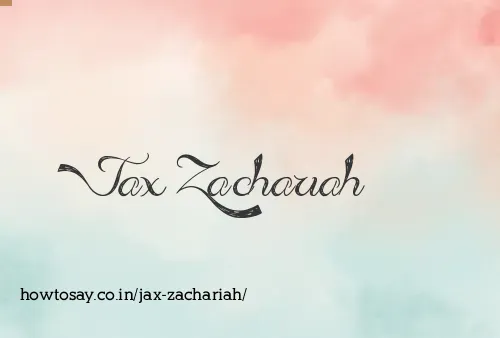 Jax Zachariah