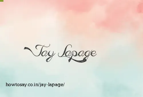 Jay Lapage