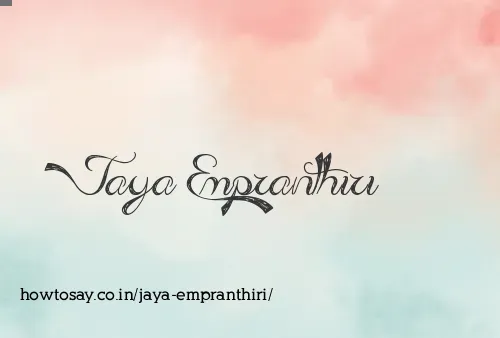 Jaya Empranthiri
