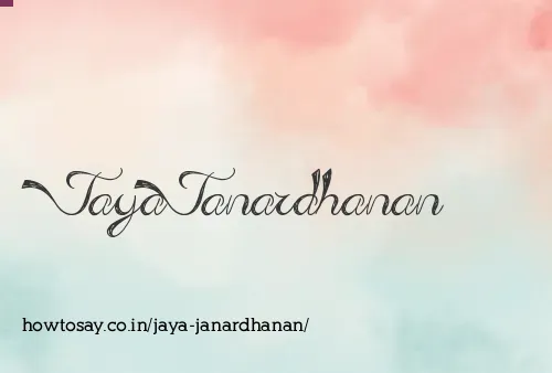Jaya Janardhanan