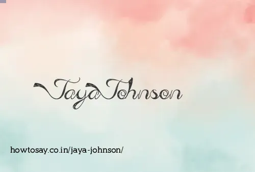 Jaya Johnson
