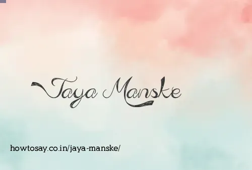 Jaya Manske