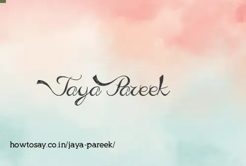 Jaya Pareek
