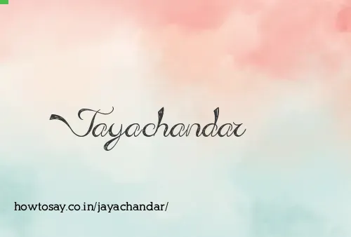 Jayachandar