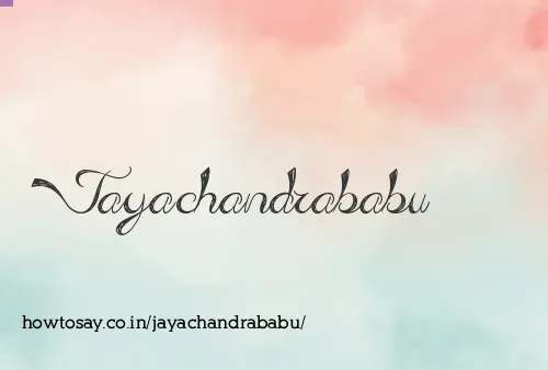 Jayachandrababu