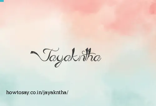 Jayakntha