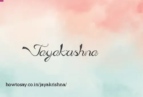 Jayakrishna
