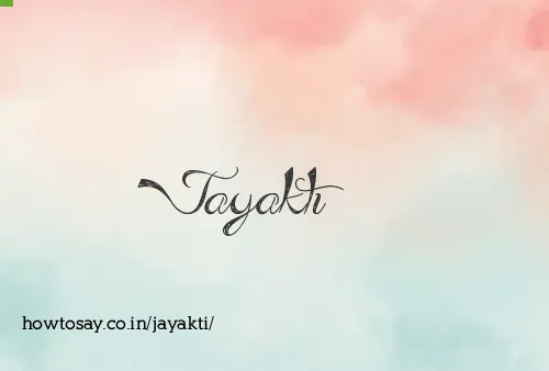 Jayakti