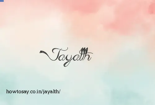 Jayalth