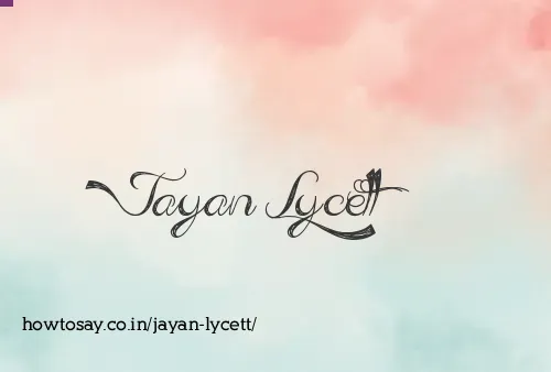 Jayan Lycett