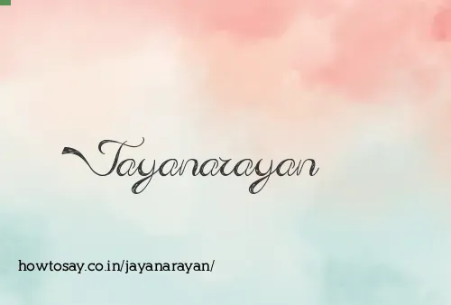 Jayanarayan