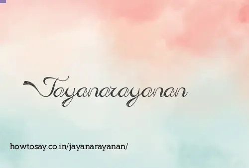 Jayanarayanan