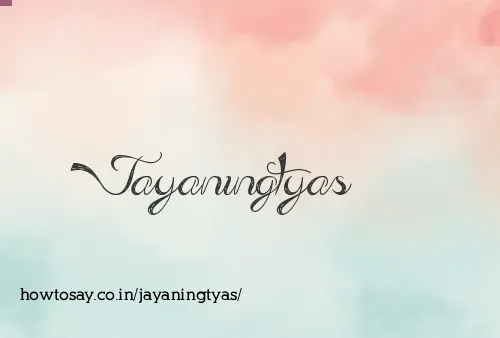 Jayaningtyas