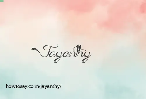 Jayanthy