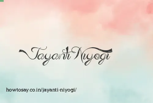 Jayanti Niyogi