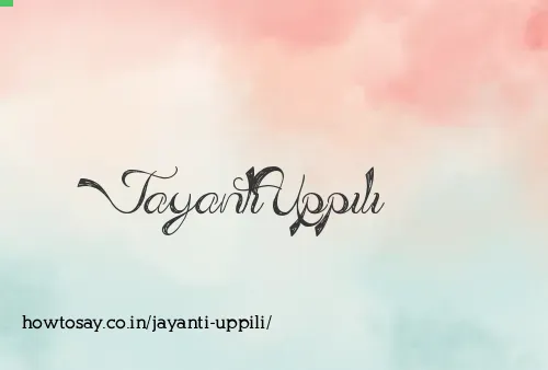 Jayanti Uppili