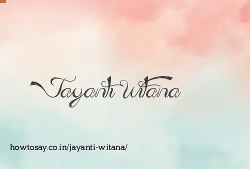 Jayanti Witana