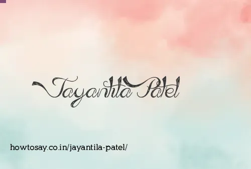 Jayantila Patel
