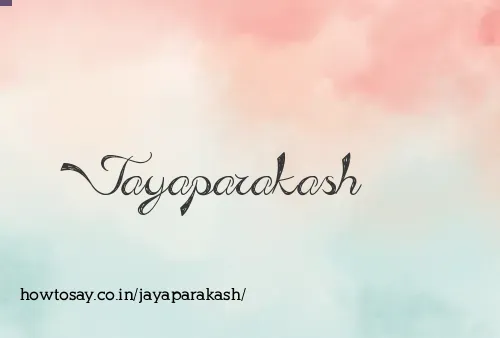 Jayaparakash