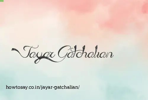 Jayar Gatchalian