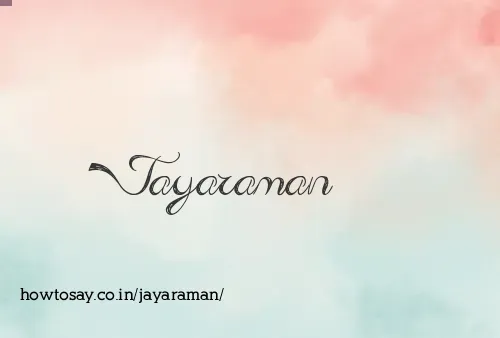 Jayaraman