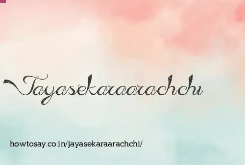 Jayasekaraarachchi