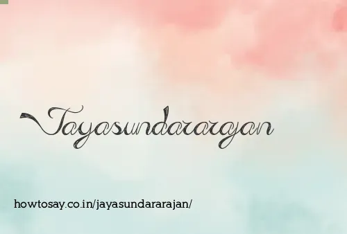 Jayasundararajan