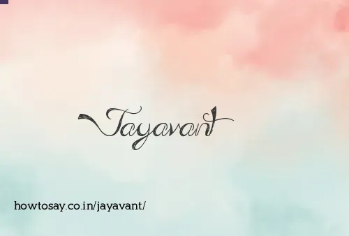Jayavant