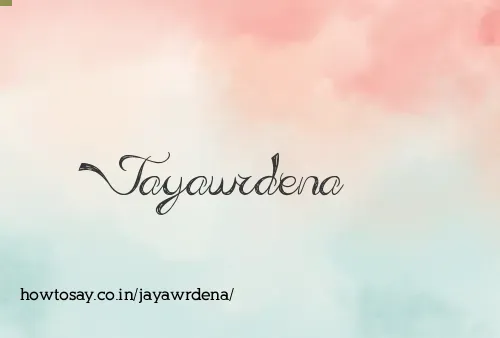 Jayawrdena