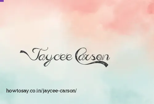 Jaycee Carson